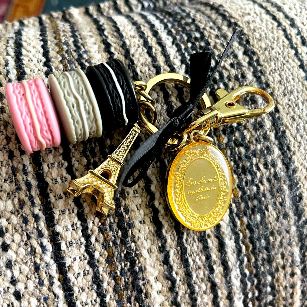Authentic La Duree macaron keychain